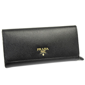 PRADA プラダ 財布 コピー 1M1349 SAF/METAL サフィアーノメタル 長財布 NERO ブラック